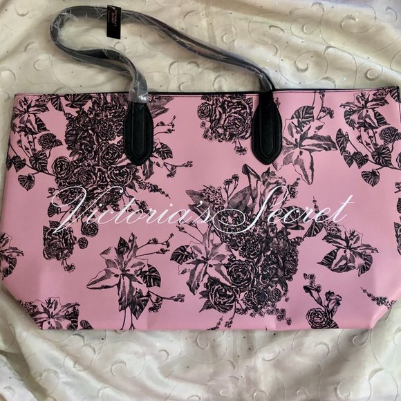 Victoria's Secret Handbags - Victoria's Secret Pink Floral Travel Tote Bag